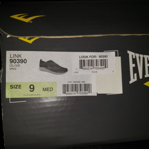 Everlast Mens "Link" 90390 Olive Running Shoes  Size 9 M - Picture 12 of 12